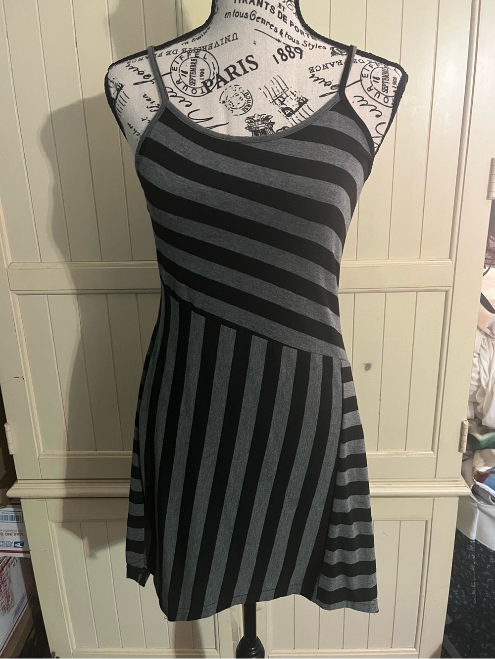 Nendu Asymmetrical Striped Dress